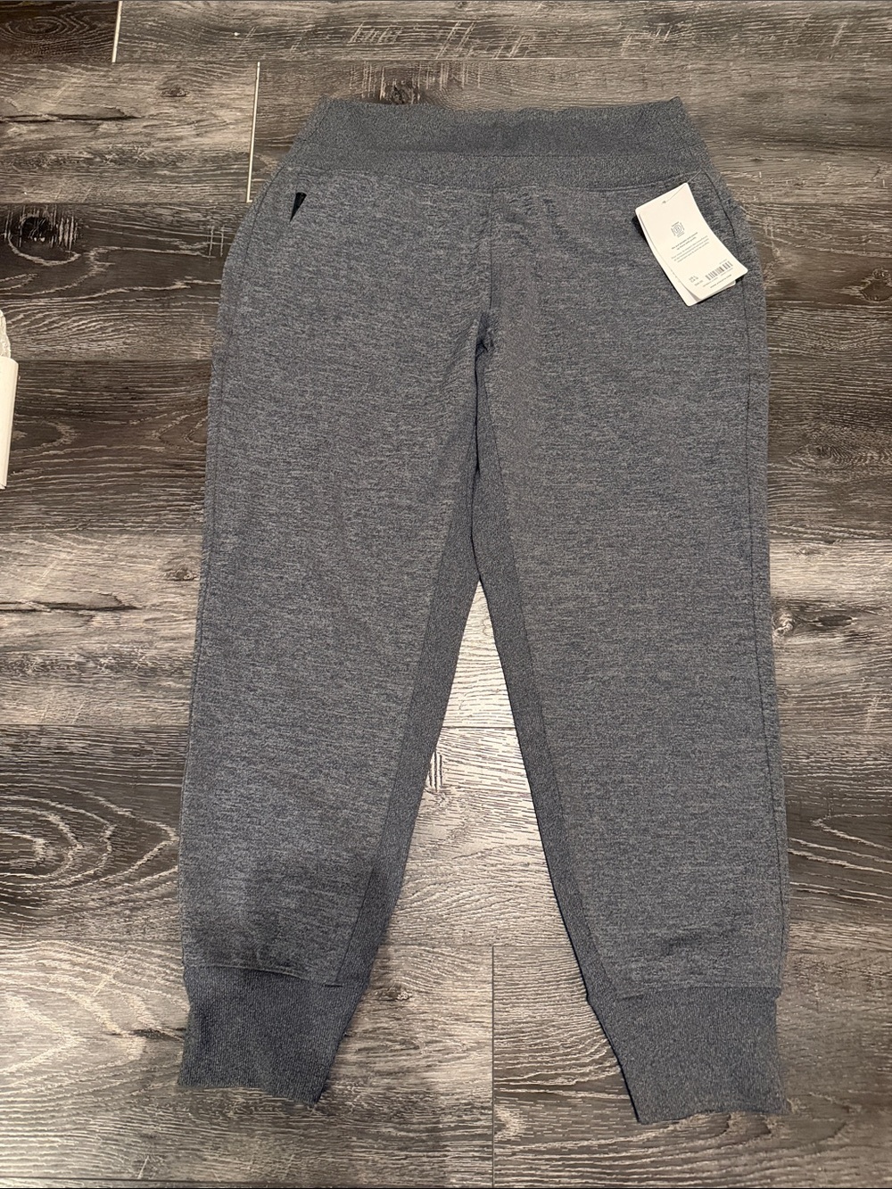 Athleta Heathered Charcoal Gray Jogger Pants
